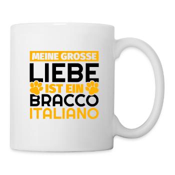 Bracco Italiano Geschenke lustig - Tasse - Weiß - Rechts