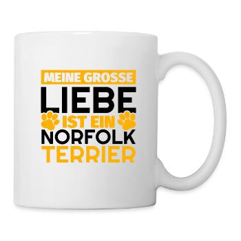 Norfolk-Terrier Geschenke lustig - Tasse - Weiß - Rechts