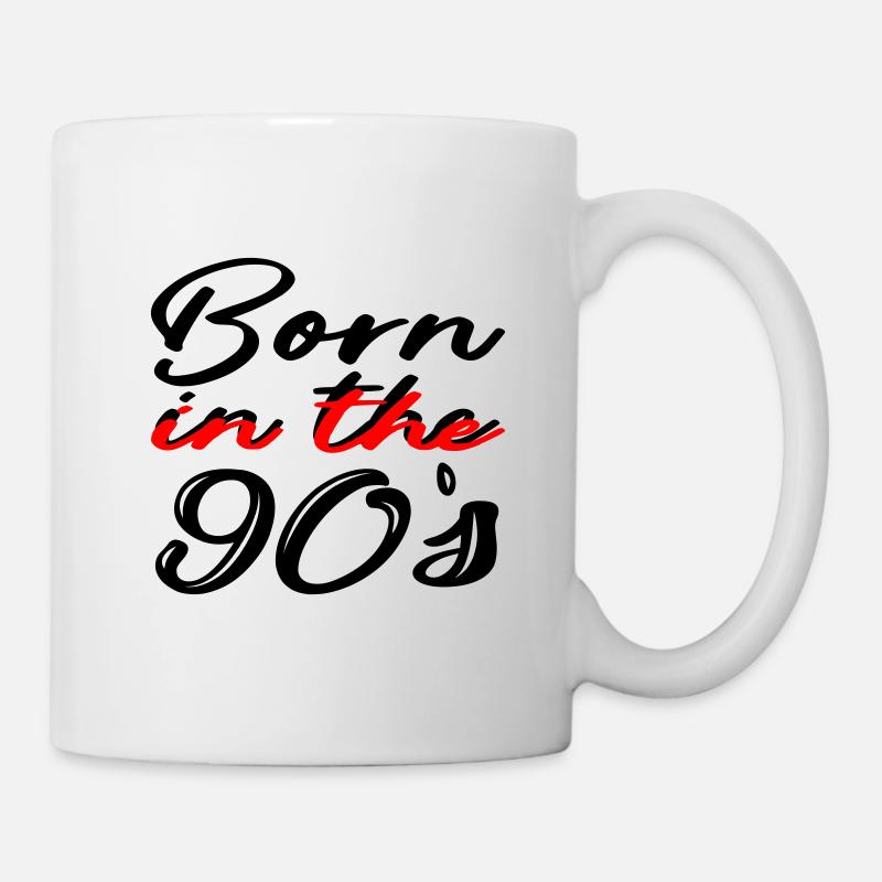 Born in the 90's | né dans les années 90 - Mug blanc - blanc