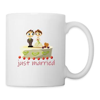 just married, mariage - Mug blanc - blanc - Droite