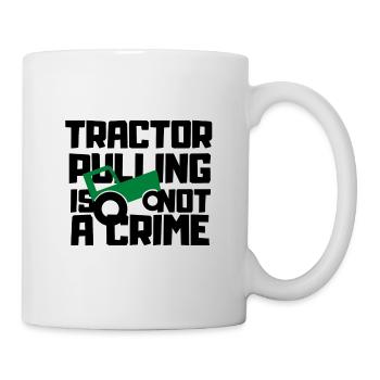 Trecker Treck Geschenk Traktor Pulling Tractor - Tasse - Weiß - Rechts