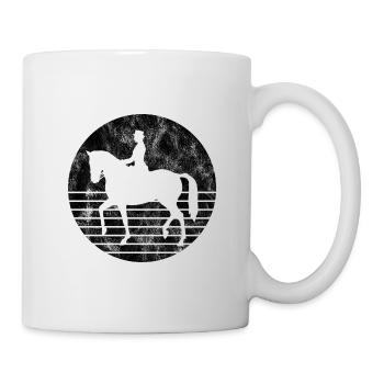 Dressage Riding Dressage Rider Riding Rider Horse - Mug - white - Right