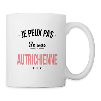 Je peux pas je suis Autrichienne - Mug blanc - blanc - Droite