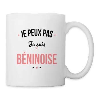Je peux pas je suis Béninoise - Mug blanc - blanc - Droite