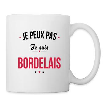 Je peux pas je suis Bordelais - Mug blanc - blanc - Droite