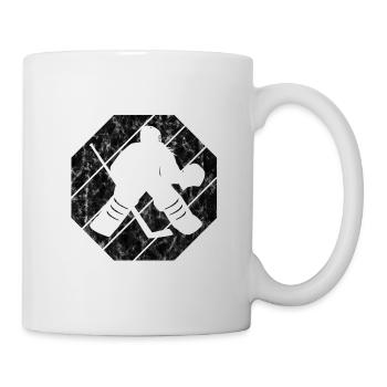 Hockey Hockey Sur Glace Rétro Patins Puck Ice - Mug blanc - blanc - Droite