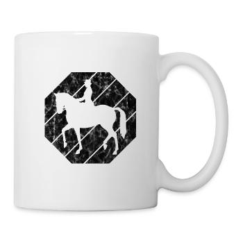 Dressage Équitation Cavaliers de dressage Équitation Équitation - Mug blanc - blanc - Droite