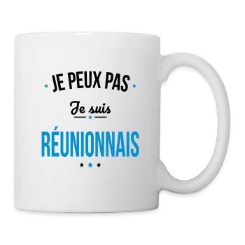 Je peux pas je suis Réunionnais - Mug blanc - blanc - Droite