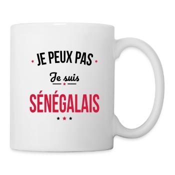 Je peux pas je suis Sénégalais - Mug blanc - blanc - Droite