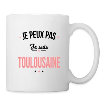 Je peux pas je suis Toulousaine - Mug blanc - blanc - Droite