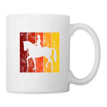 Dressur Dressurreiten Dressurreiter Reiten Pferd - Tasse - Weiß - Rechts