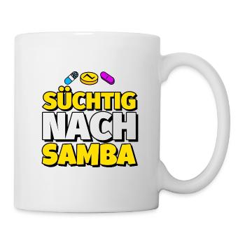 Samba Tanz lustig Geschenk - Tasse - Weiß - Rechts