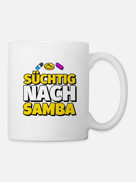 Samba Tanz lustig Geschenk - Tasse - Weiß