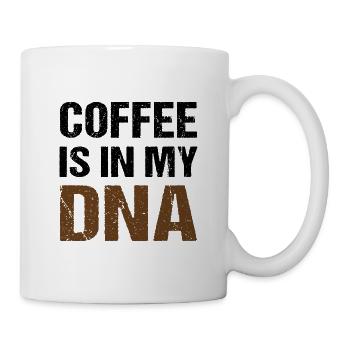 Kaffee Coffee is in my DNA Fun - Mug - white - Right
