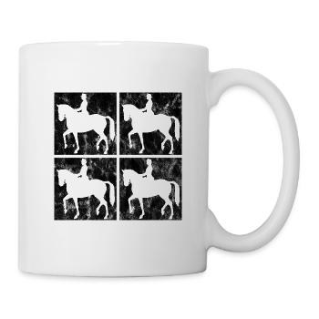 Dressur Dressurreiten Dressurreiter Reiten Pferd - Tasse - Weiß - Rechts