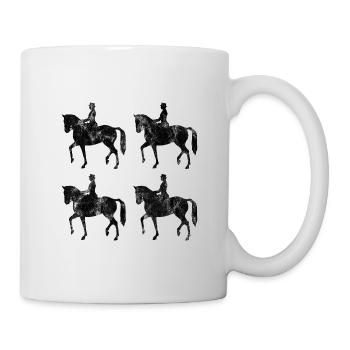 Dressage Dressage Dressage Rider Riding Horse - Mug - white - Right