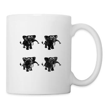 Eléphant éléphant pour enfants - Mug blanc - blanc - Droite