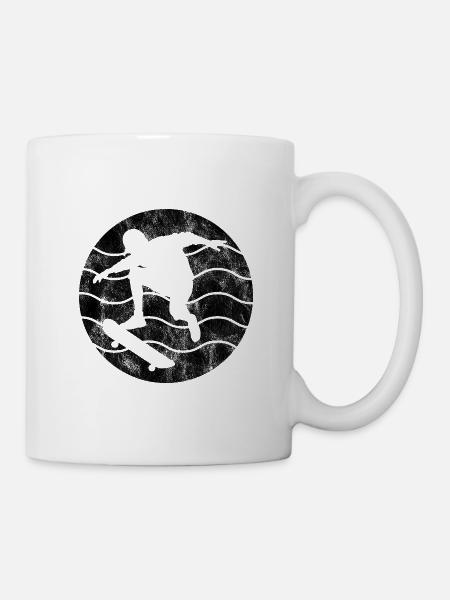 Skateboarder Skateboard Skater Skate Skateing - Mug blanc - blanc