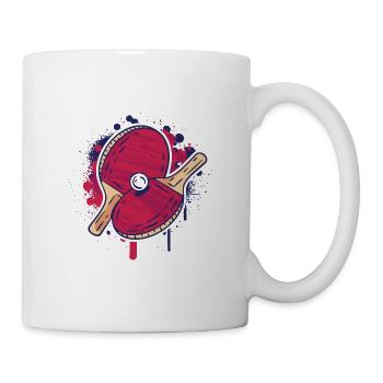 Tenue de ping-pong Tennis de table Batte de ping-pong - Mug blanc - blanc - Droite