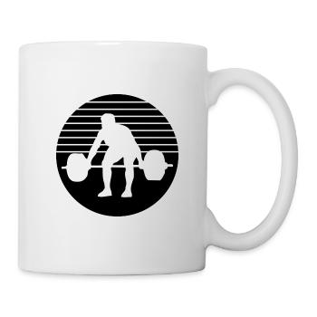 Musculation Bodybuilder GYM Fitnessstudio Retro - Mug blanc - blanc - Droite
