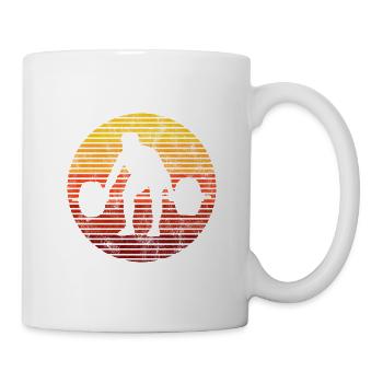 Bodybuilding Bodybuilder GYM Fitnessstudio Retro - Tasse - Weiß - Rechts