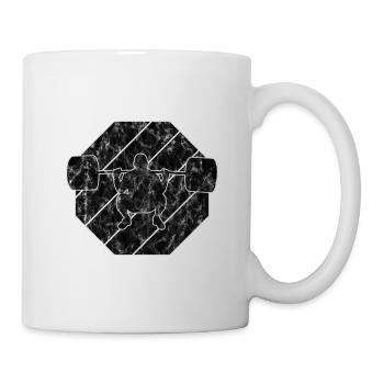 Musculation Bodybuilder GYM Fitnessstudio Retro - Mug blanc - blanc - Droite