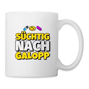 Galopp Tanz lustig Geschenk - Tasse - Weiß - Rechts