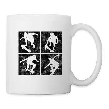 Skateboard Skateboarder Skateboarding Skate Retro - Tasse - Weiß - Rechts