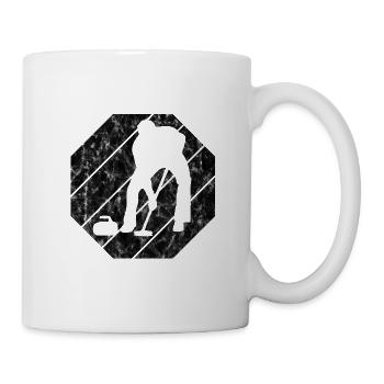 Curling sur glace Curling Retro Cadeau - Mug blanc - blanc - Droite