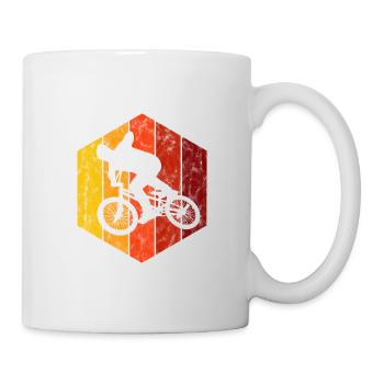 BMX Vélo Vélo Rétro Cadeau Vélo Motocross - Mug blanc - blanc - Droite