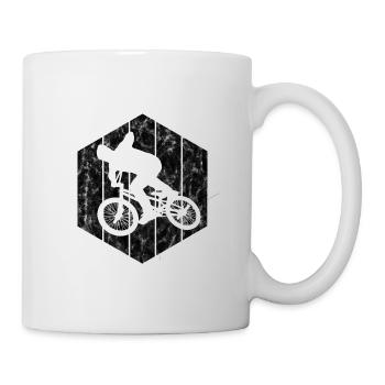 BMX Vélo Vélo Rétro Cadeau Vélo Motocross - Mug blanc - blanc - Droite