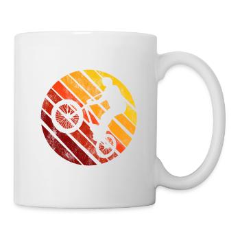 BMX Vélo Vélo Rétro Cadeau Vélo Motocross - Mug blanc - blanc - Droite