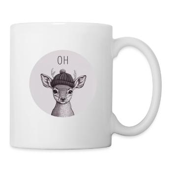 Oh Deer - Tasse - Weiß - Rechts
