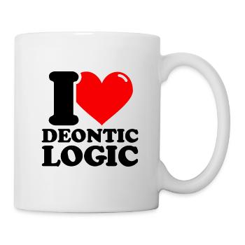 I love deontic logic - Mug - white - Right