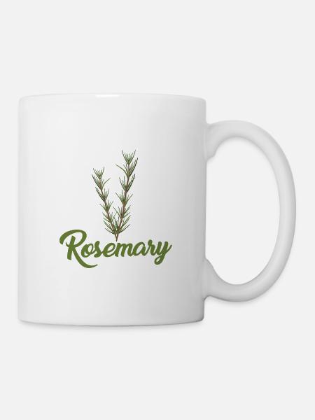 Rosmarin - Tasse - Weiß