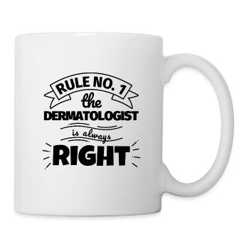DERMATOLOGIST funny gift - Mug - white - Right