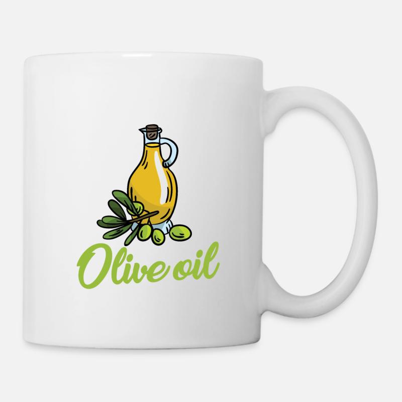 Olivenöl - Tasse - Weiß