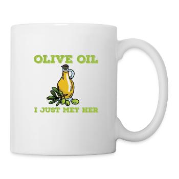 Funny olive oil design - Mug - white - Right