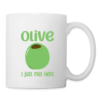 Olive je viens de la rencontrer - Mug blanc - blanc - Droite
