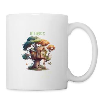 Baumhausbauer - Wo die Luft frischer ist - Tasse - Weiß - Rechts