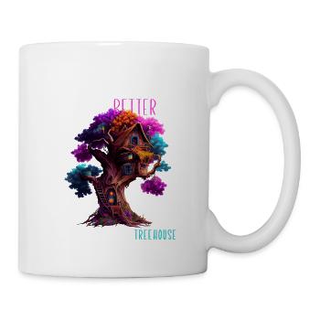 Treehouse builder - Life is better up in a treehou - Mug - white - Right