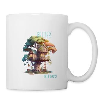Treehouse builder - play house - Mug - white - Right