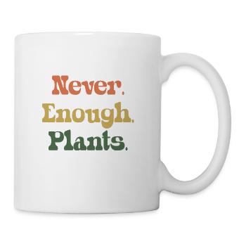 Jamais assez de plantes - Plants House - Jardinier - Mug blanc - blanc - Droite