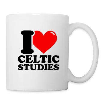 Ich liebe keltische Studien - Tasse - Weiß - Rechts