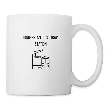 Ich verstehe nur Bahnhof - Tasse - Weiß - Rechts