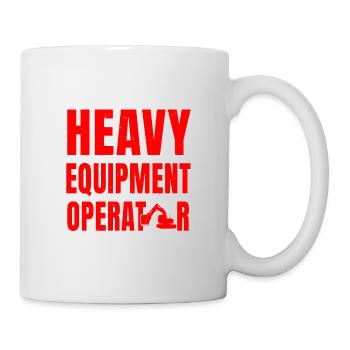 Pilote de pelle - Mug blanc - blanc - Droite