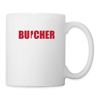 Lustige Metzger Dad Cleaver Messer - Tasse - Weiß - Rechts