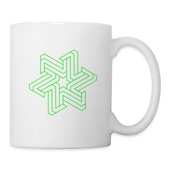 Star, Moorish Pattern, Azulejo, Alhambra - Mug - white - Right