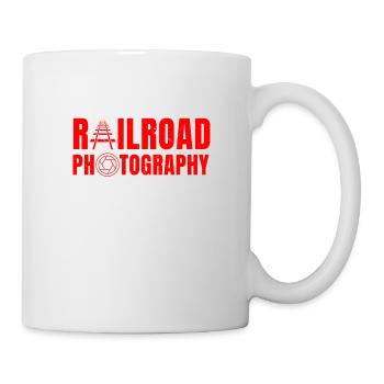 Eisenbahn-Fotografie Fan - Tasse - Weiß - Rechts