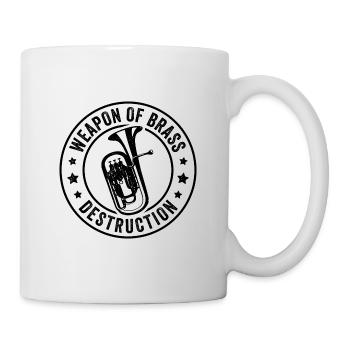 Bariton Euphonium Blasmusik Orchester Musiker - Tasse - Weiß - Rechts